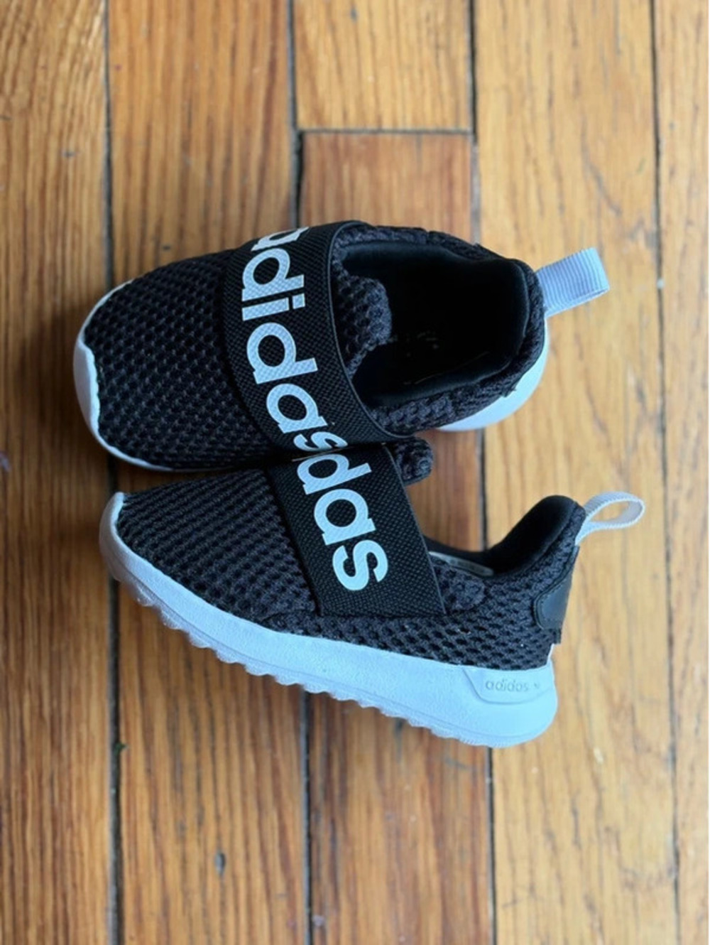 5K Black and White Adidas Slip On Sneakers